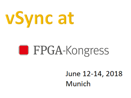June 12-14, 2018: vSync presenting at FPGA Kongress 2018, Munich